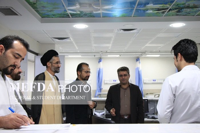 بازدید اعضاء ستاد صیانت از بیمارستان امام رضا (ع) بجنورد